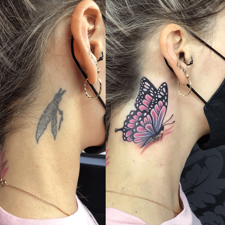 Cobertura tatuaje cuello